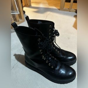 Lace-up Combat Boots